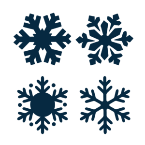 Design Pochoir Chablon flocon de neige