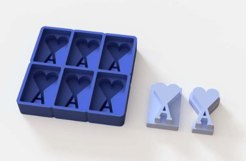 test moule à glaçons logo